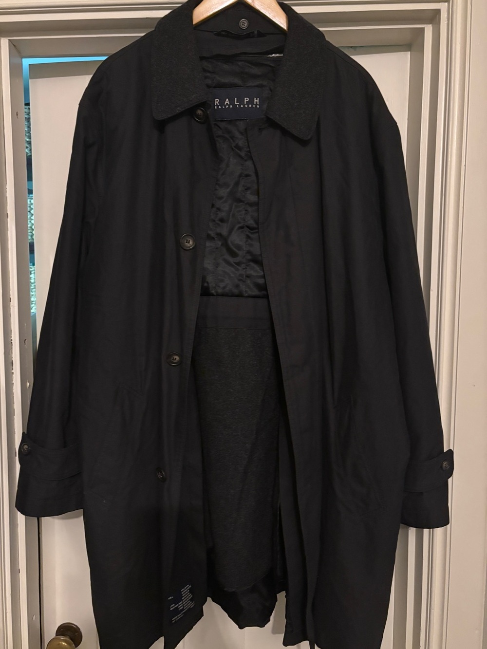 Ralph Lauren Black Men’s Coat with Removable Liner Excellent quality